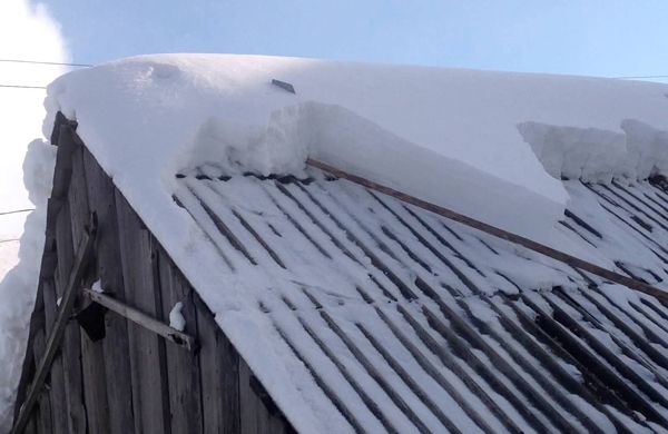 Житель Новосибирска погиб во время очистки крыши от снега