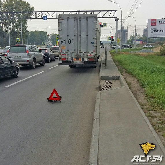 Грузовик покосил кусты и столкнулся с «Хондой» на Петухова