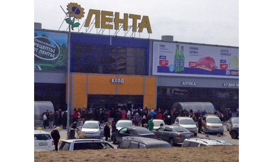 Из новосибирской «Ленты» эвакуировали всех покупателей