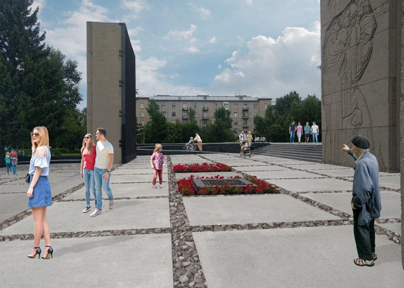 Проект реконструкции Сквера Славы показали новосибирцам (фото)