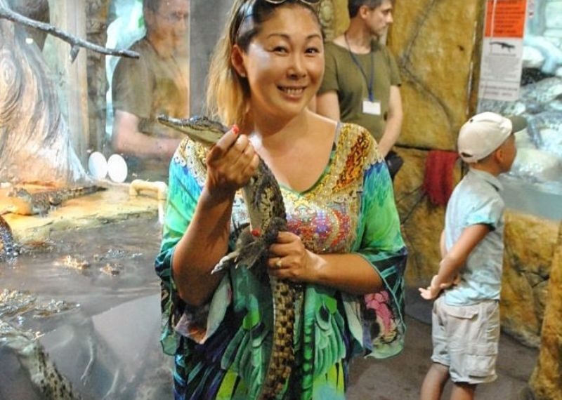 Анита Цой отказалась от крокодила