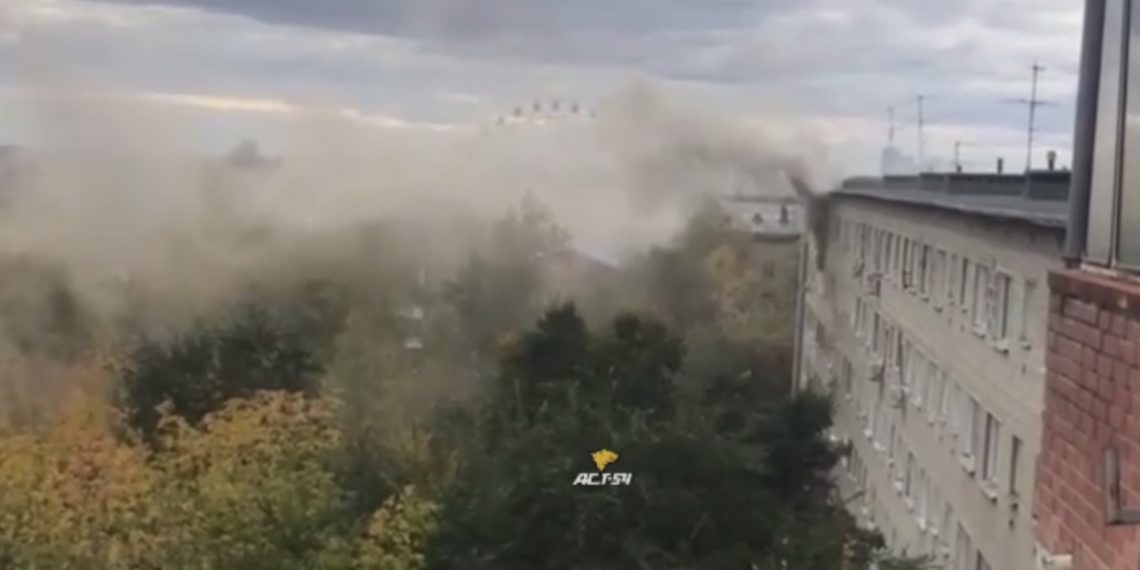 Квартира в Новосибирске сгорела из-за шлагбаума