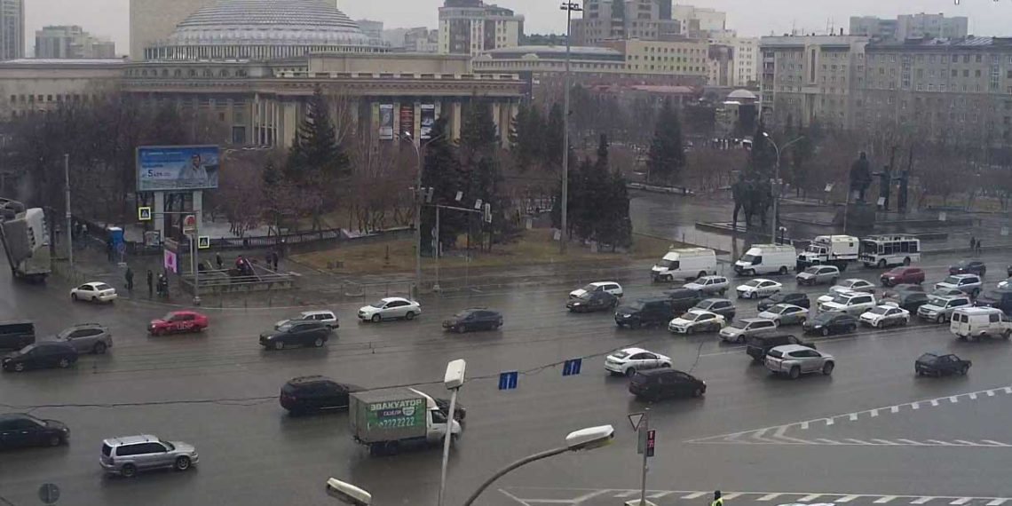 Автозаки замечены в центре Новосибирска