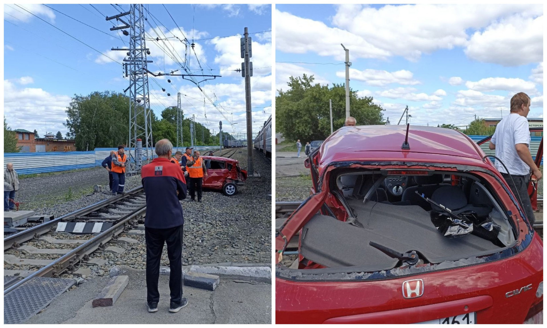 Авария на переезде в ставропольском крае