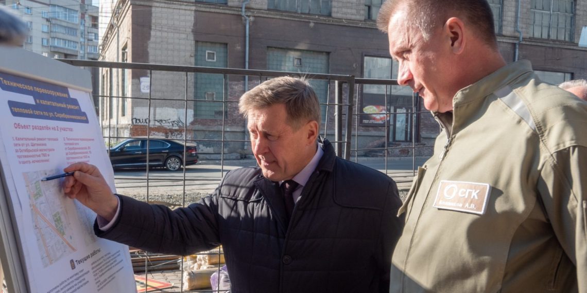 В Новосибирске завершили замену «ажурных» труб на ул. Серебренниковской