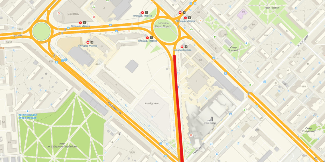 Движение по улице Сибиряков-Гвардейцев перекроют автомобилистам