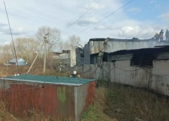 В пожаре на складе под Новосибирском погиб человек — СКР начал проверку