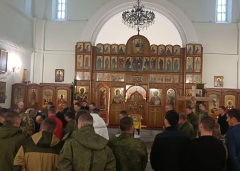 Мобилизованные массово крестятся под Новосибирском