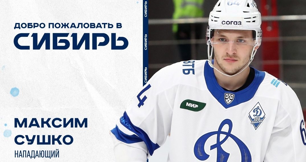 «Сибирь» выкупила нападающего «Динамо» Максима Сушко