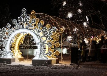 Первый канал посвятил сюжет новогоднему Новосибирску