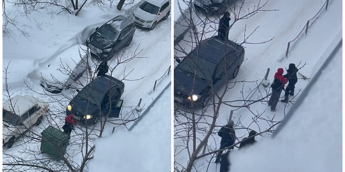 Объезжавшие пробку новосибирцы подрались с защитницей двора на МЖК