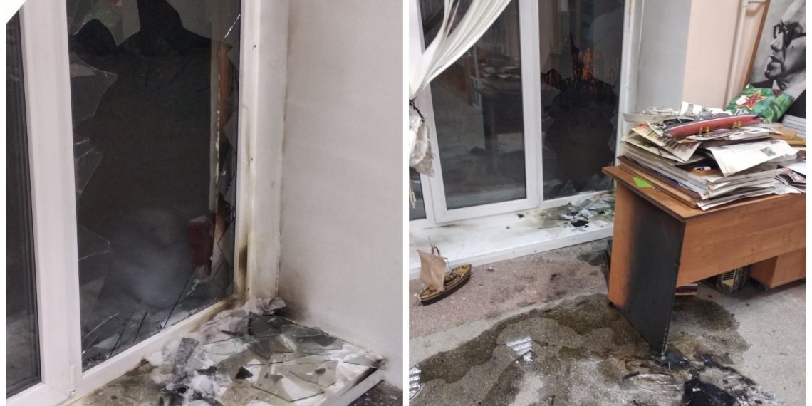 Центр сбора гумпомощи военным подожгли в Новосибирске