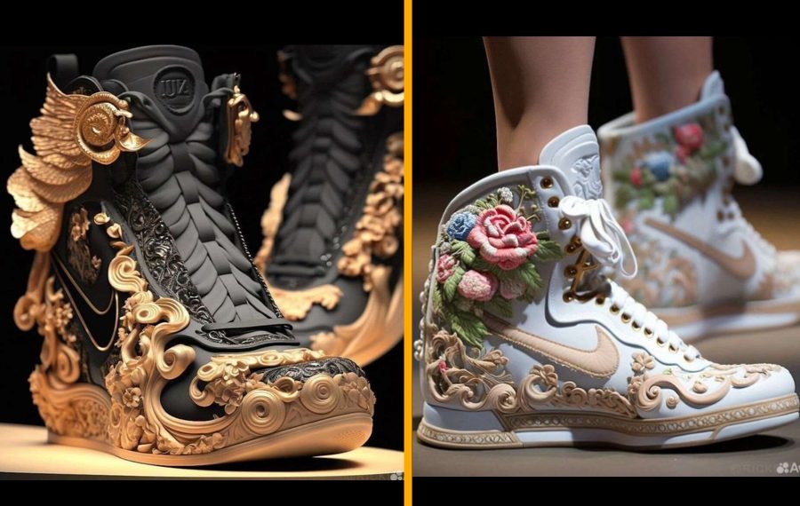 Кроссовки в стиле рококо за 35 тысяч рублей предлагают купить новосибирцам