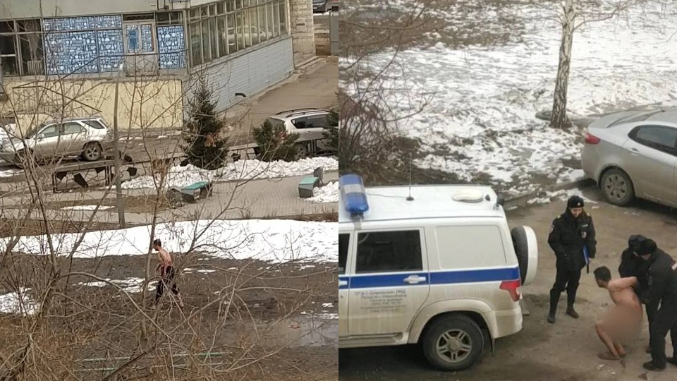 В Кимовске по городским улицам прошел голый мужчина