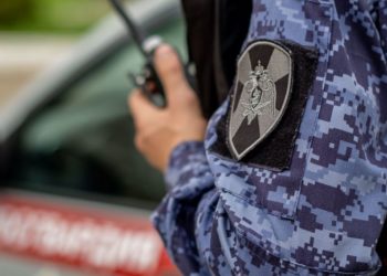 Новосибирец на черной иномарке пытался скрыться от погони через детскую площадку