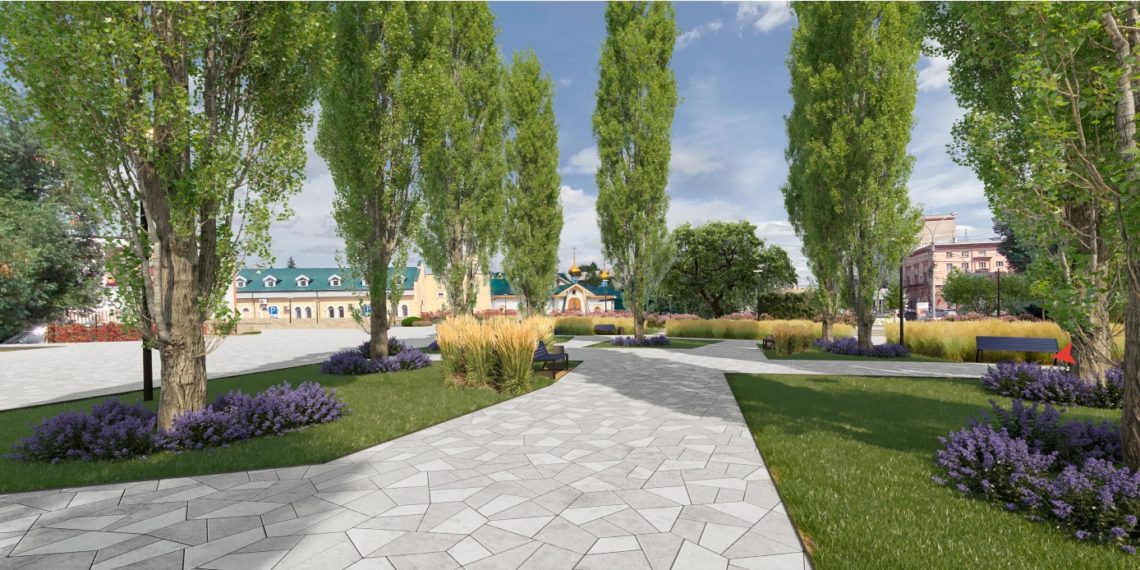 В Новосибирске на благоустройство площади у Нарымского сквера потратят более 100 млн