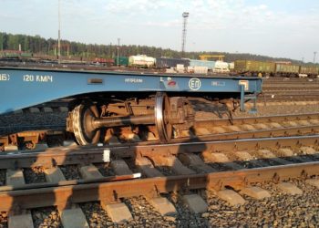 В Новосибирске в районе станции Инская 3 платформы сошли с рельсов