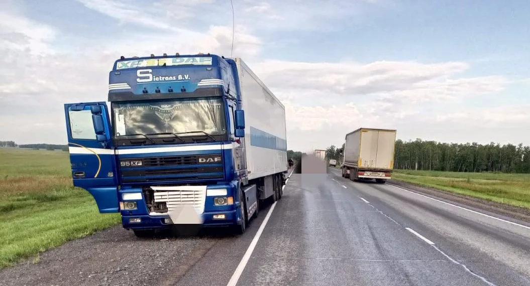 В Новосибирской области фура раздавила мужчину на трассе