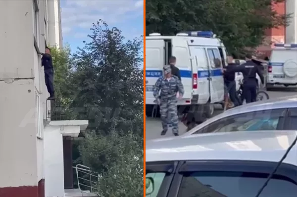 Полицейский похвастался акробатикой в погоне за преступником в Новосибирске