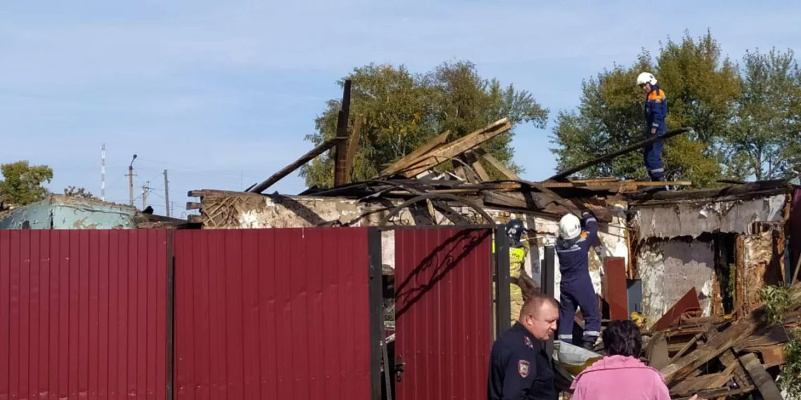 В Барабинске обрушился одноквартирный дом