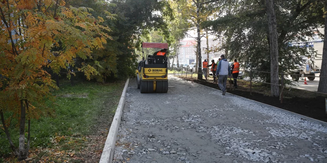 В мэрии рассказали о ремонте тротуаров в центре Новосибирска