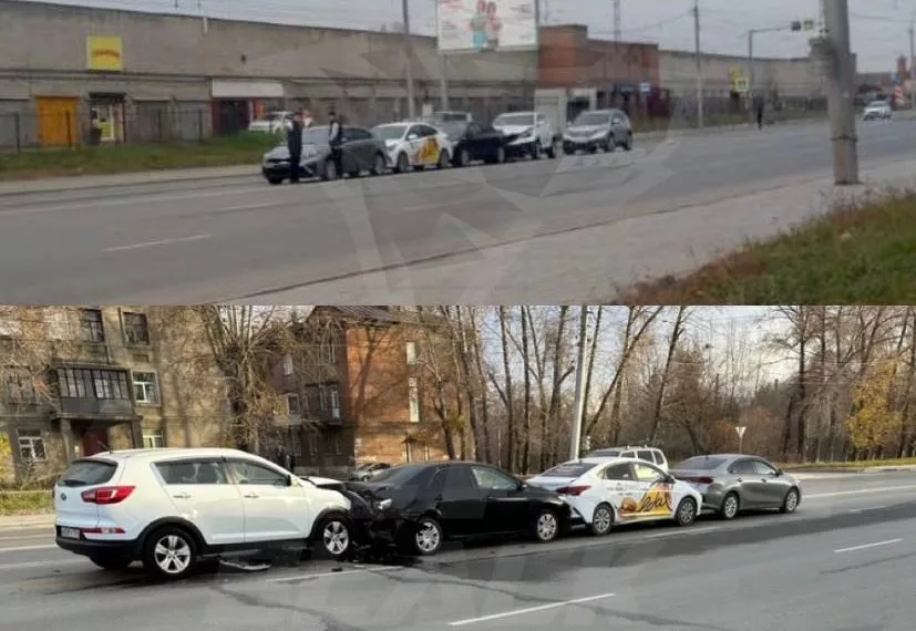 В Новосибирске на Станционной в массовом ДТП пострадало четыре машины