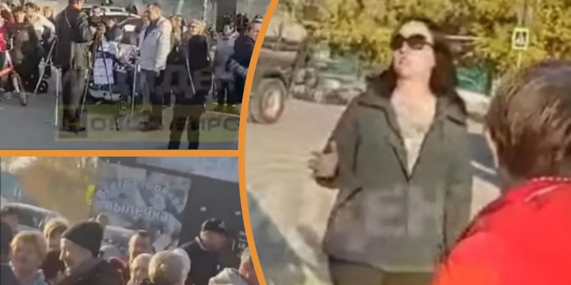 Из-за отмены автобуса №4 жители Балластного карьера вышли на митинг