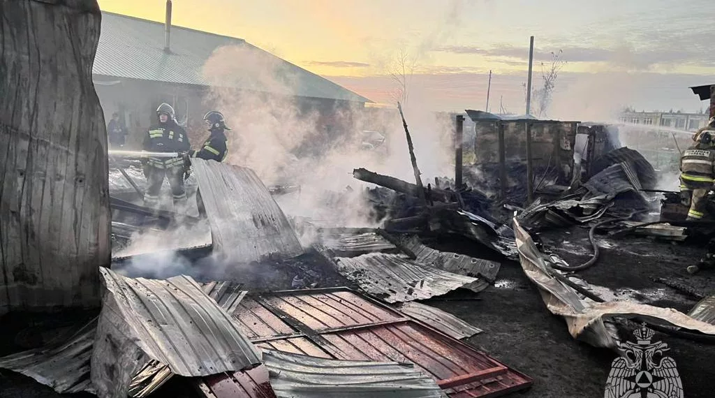 Инвалида спасли из горящего гаража под Новосибирском