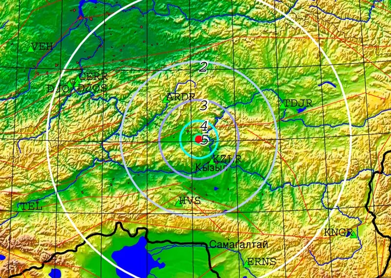 Землетрясение посетило район Тувы под Кызылом
