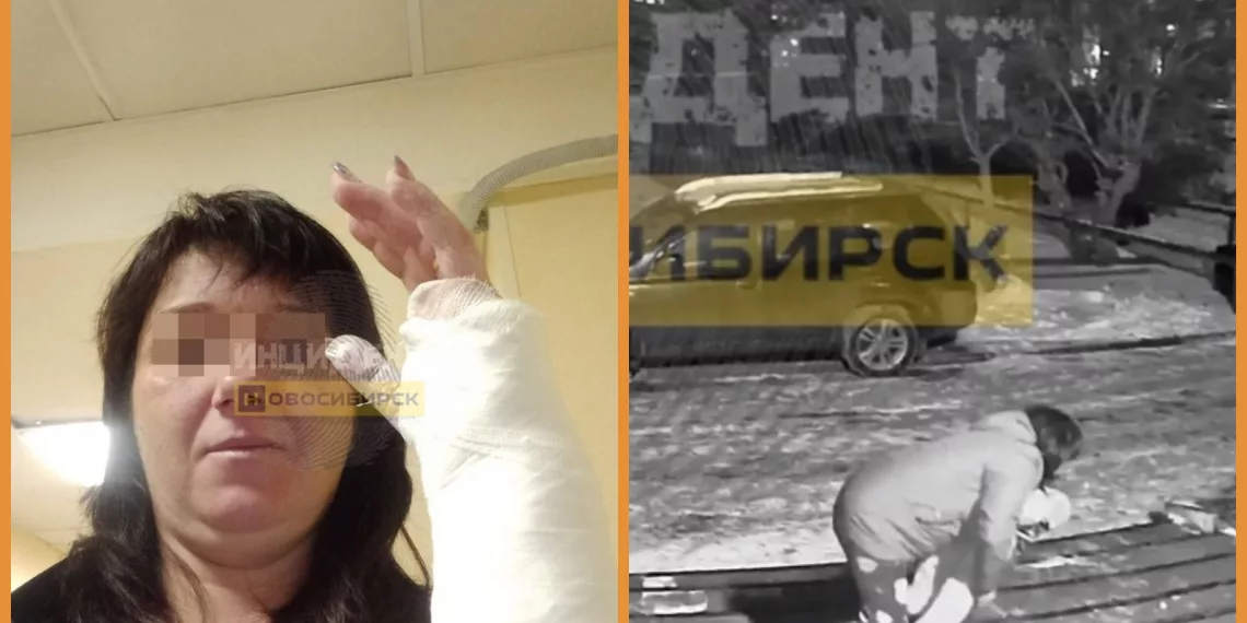 Наледь терроризирует жителей Новосибирской области