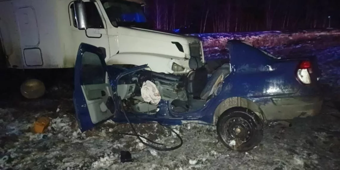 Под Новосибирском дети 12 и трех лет погибли под колесам грузовика в ДТП