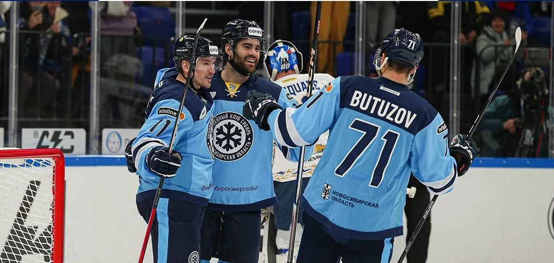 ХК «Сибирь» прерывает серию проигрышей разгромной победой над «Барысом»