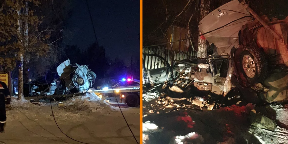 Ассорти нарушений собрал лихач без прав в Бердске и врезался в столб