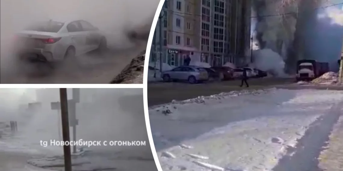 «К утру доберемся»: прорыв 61-летней трубы сковал дороги Ленинского района Новосибирска