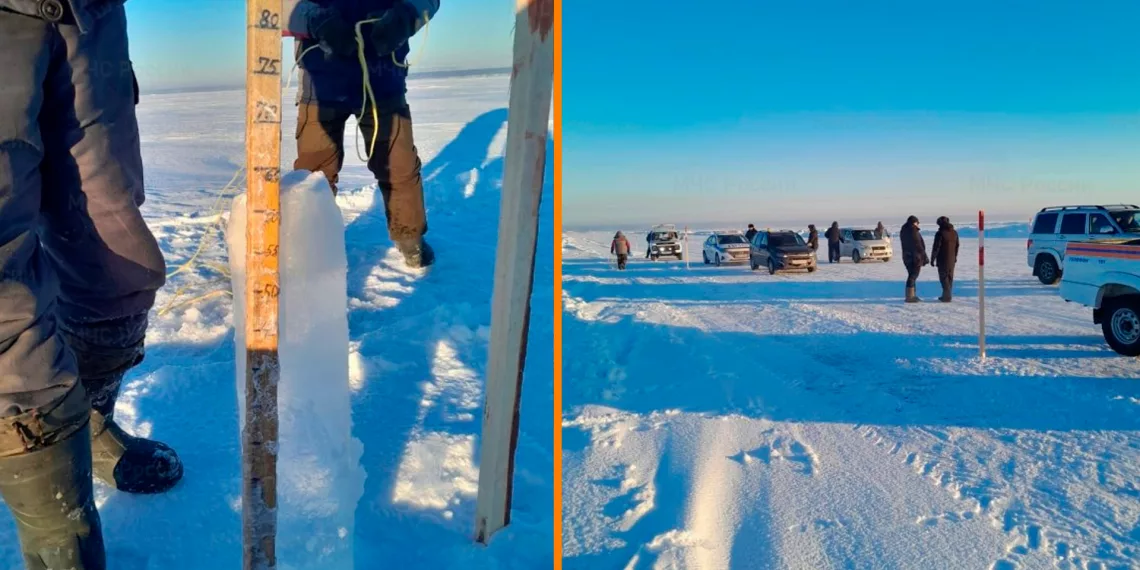 Вторую ледовую переправу открыли в Новосибирской области
