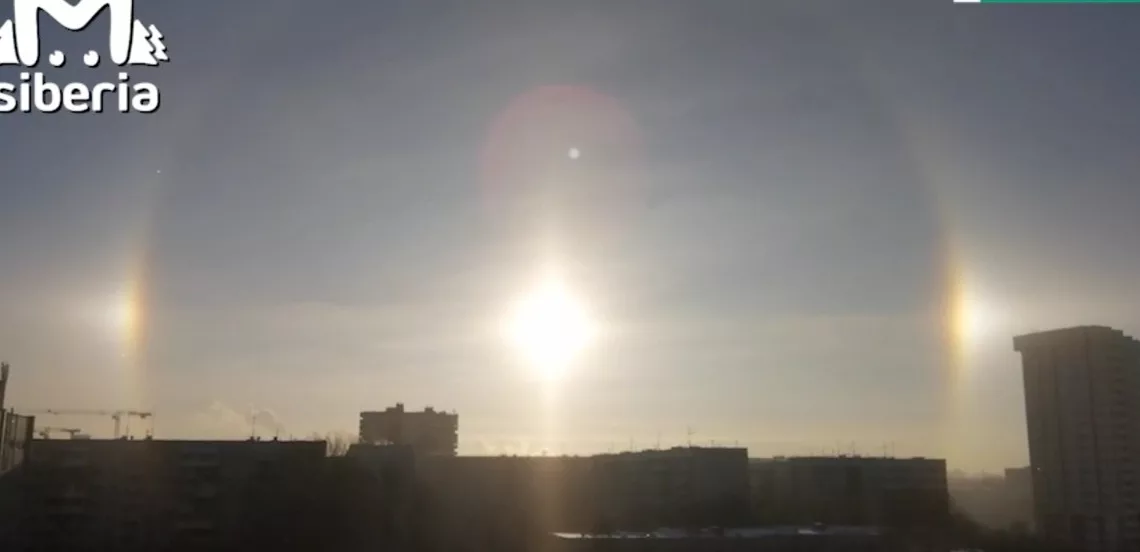 Новосибирцы заметили в небе необычное свечение
