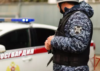 Росгвардейцы спасли женщину, поскользнувшуюся на улице Бориса Богаткова