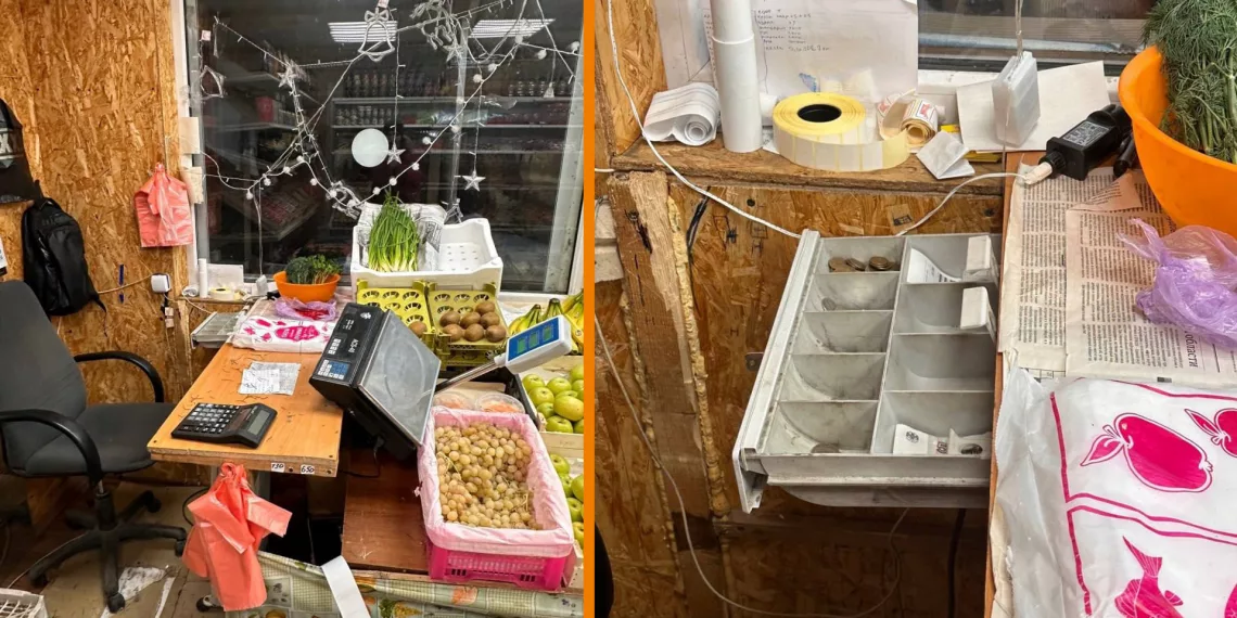 Орава подростков штурмом взяла фруктовый киоск в Новосибирске