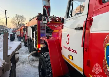 Мужчину с астмой спасли из пожара в 10-этажном доме под Новосибирском