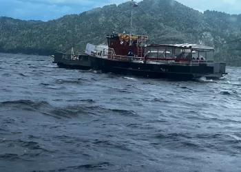 У новосибирца конфисковали баржу за незаконные перевозки по Телецкому озеру