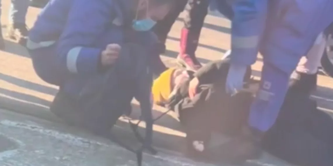 Школьник потерял сознание после прямого столкновения с машиной в Новосибирске