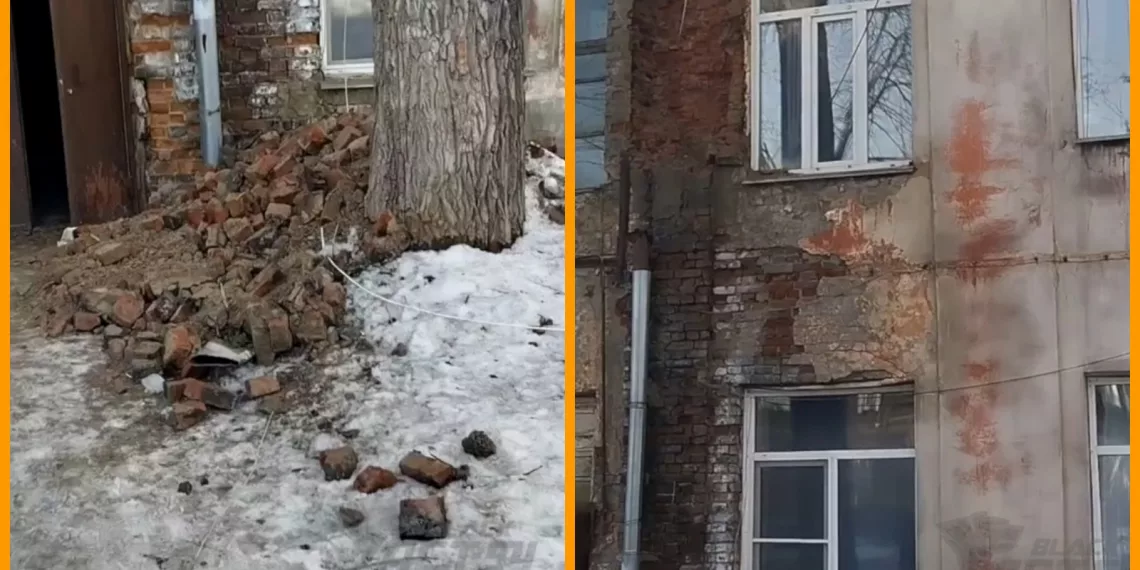 Новосибирцы пожаловались на аварийный дом, который до сих пор не расселили