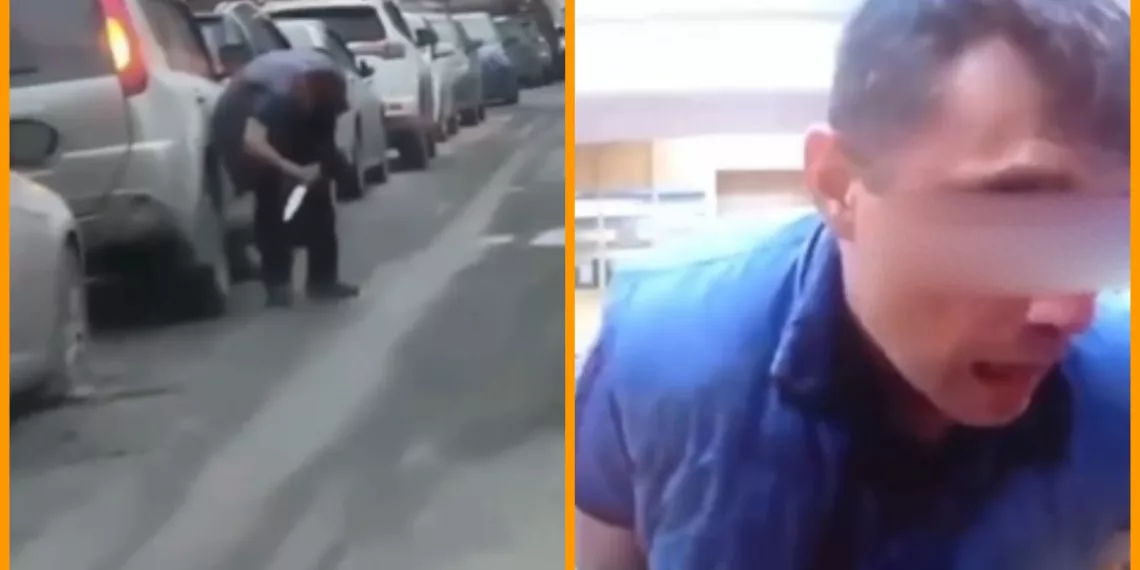 «Нож не в печень, а в колесо»: порезавшего шины машин новосибирца задержали в метро