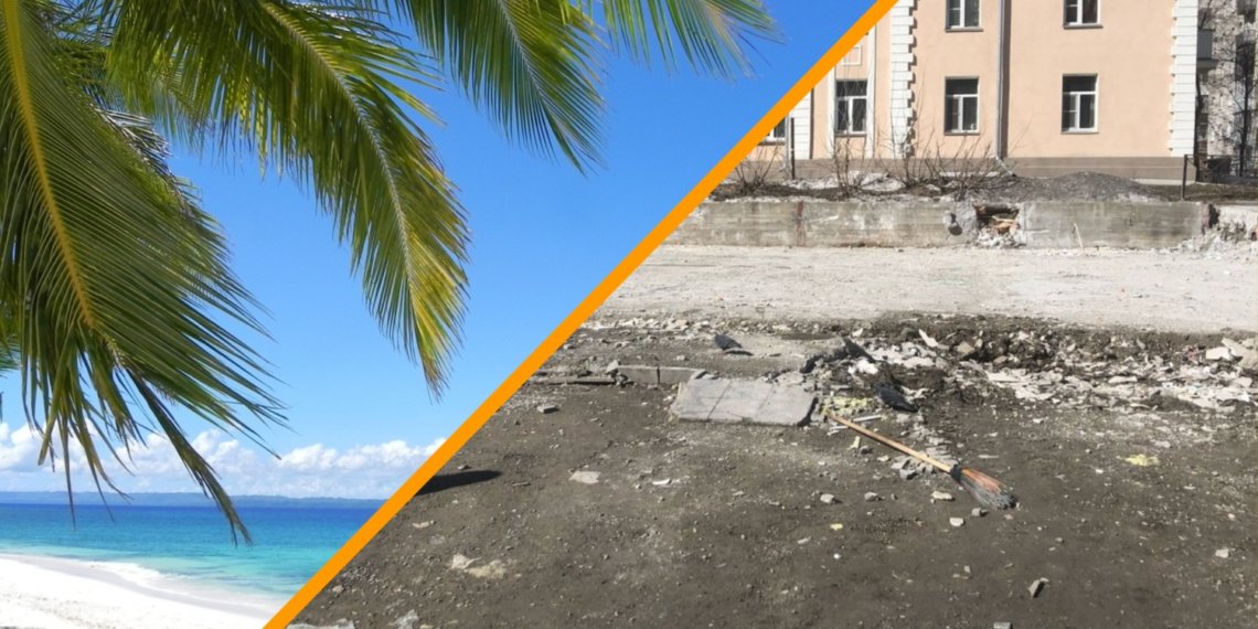 Новосибирец ради отпуска на Филиппинах снес постройку в центре города