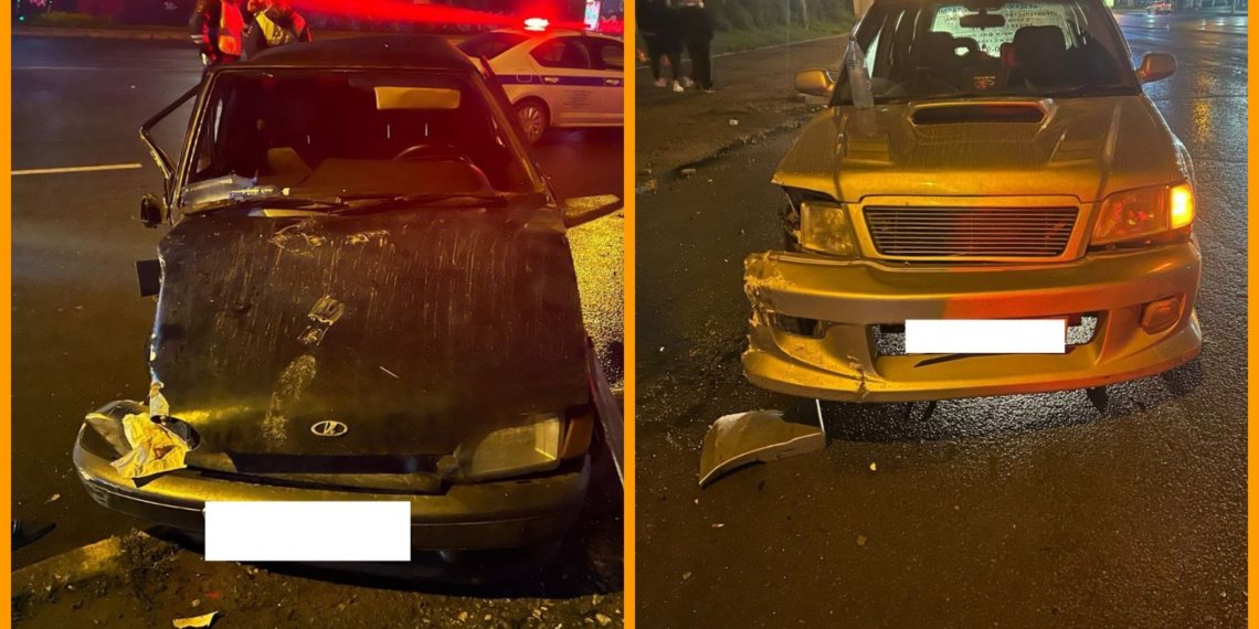 В Новосибирске водитель без прав на неисправном хэтчбеке устроил ДТП на Фрунзе