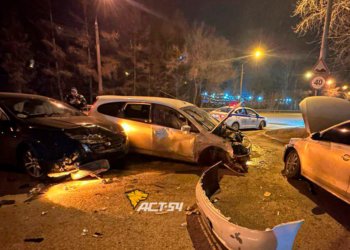 Пьяный новосибирец спровоцировал ДТП с участием трех машин