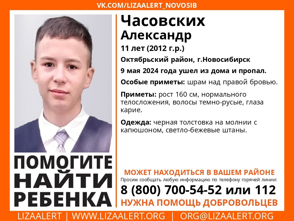 В Новосибирске пропал 11-летний школьник | НДН.Инфо