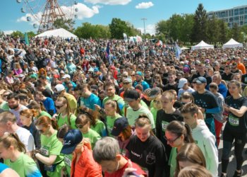 Зеленый Марафон собрал на Михайловской набережной рекордное число участников