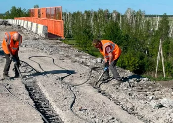 На всё лето перекрыли мост через реку Каргат в Новосибирской области