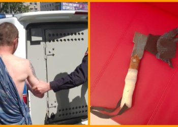 Неадекватный новосибирец пришел в банк с топором из-за того, что ему не оформили кредитку